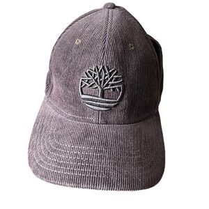 Timberland Hat Brown Corduroy Embroidered Logo